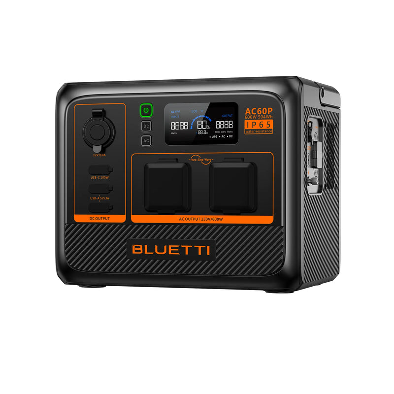 BLUETTI AC60P Portable Power Station | 600W 504Wh