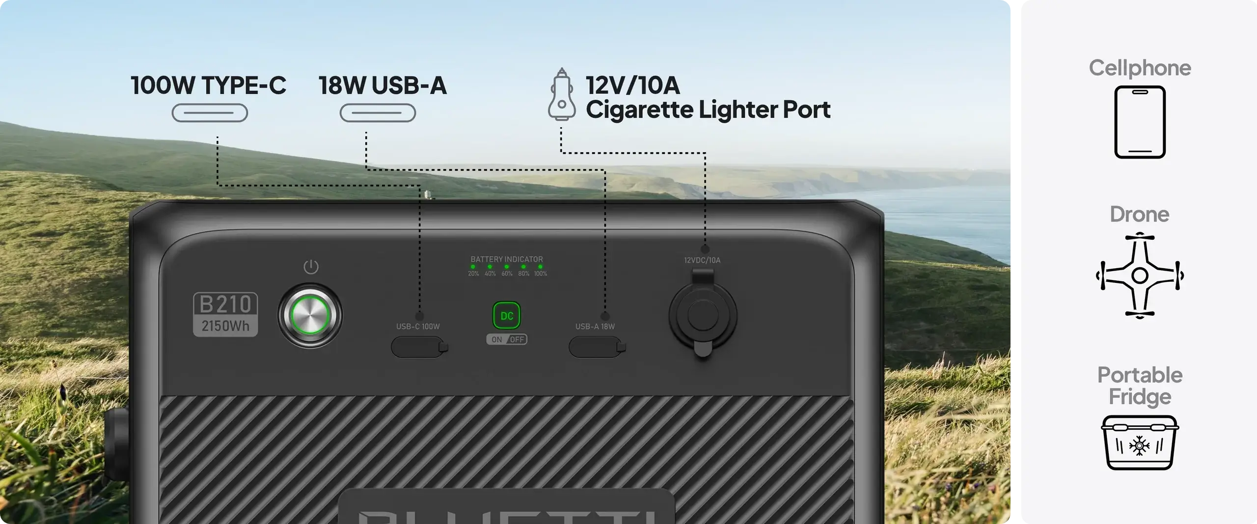 BLUETTI B210P Expansion Battery | 2,150Wh
