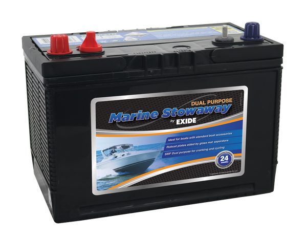 Exide Batteries Stowaway MSDP27D Marine Battery