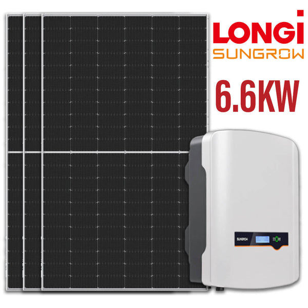 Longi Sungrow Solar Package 6.6kW Starting from $ 3599
