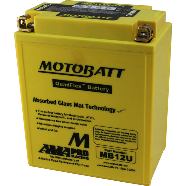 MB12U Motobatt 12V AGM Battery