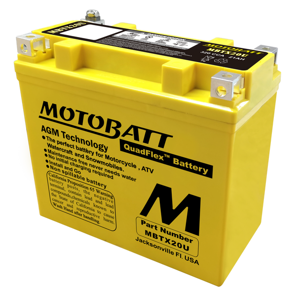 MBTX20U Motobatt 12V AGM Battery