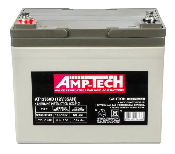 AMPTECH AT12350D 12 Volt 35AH VRLA AGM Battery