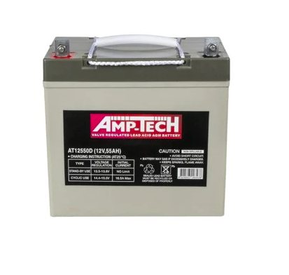 AMPTECH AT12550D 12 Volt 35AH VRLA AGM Battery
