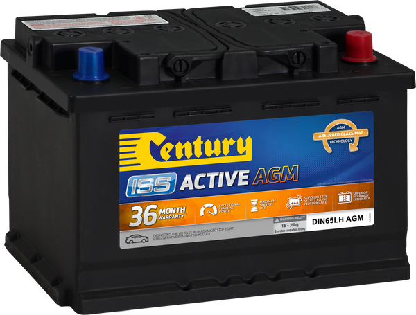 Century DIN65LH AGM ISS Active AGM Stop Start Battery | 720CCA 70AH