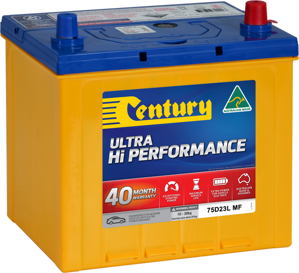 Century 75D23L MF Ultra Hi Performance Battery | 620CCA 70AH