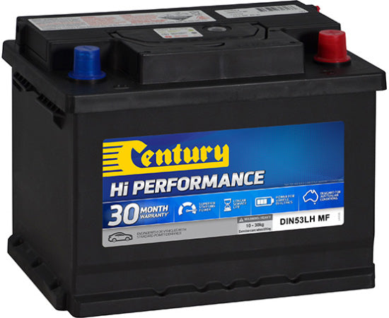 Century DIN53LH MF Hi Performance Battery | 500CCA 54AH