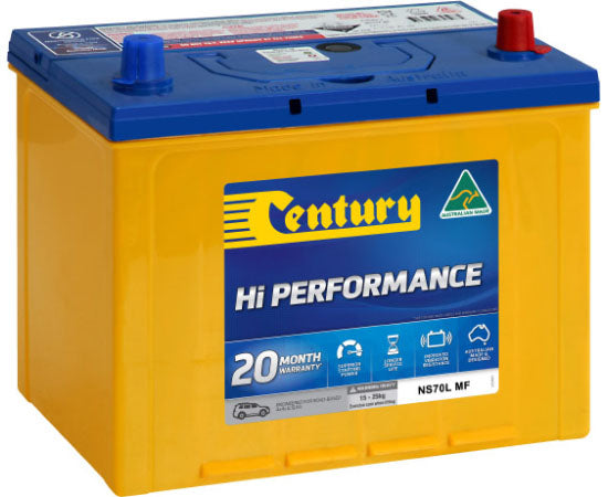 Century NS70L MF Hi Performance Battery | 640CCA 75AH