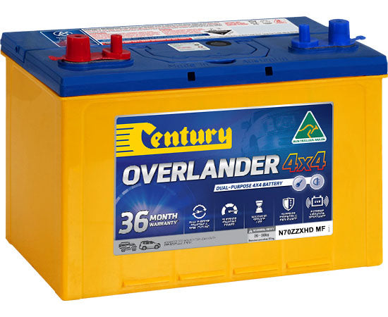 Century N70ZZXHD MF Overlander 4x4 Battery | 760CCA 100AH