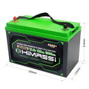 HiMASSi 12V 120Ah Lithium Ion Phosphate (LiFePO4) Battery