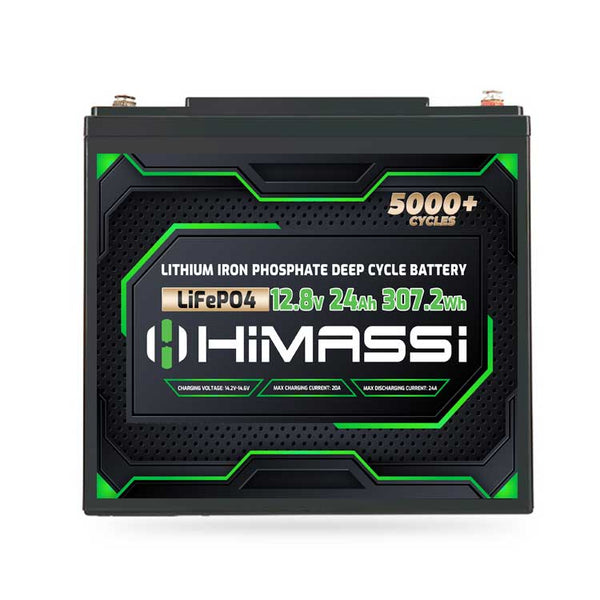 HiMASSi 12V 20Ah Lithium Ion Phosphate (LiFePO4) Battery
