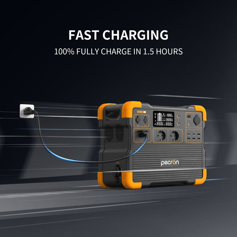 Pecron E2400LFP Portable Power Station | 2400W 2048Wh