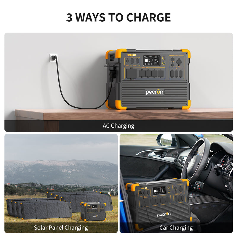 Pecron E3600LFP Portable Power Station | 3200W 3600Wh