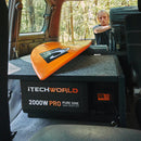 iTechWorld 2000W PRO Pure Sine Wave Inverter with ATS and RCD