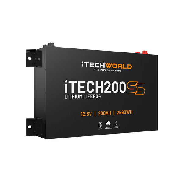 iTechWorld iTECH200SS Super Slim Deep Cycle Lithium Battery with Bluetooth LiFePO4 200Ah