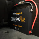 iTechWorld iTECH200US Ultra Slim Deep Cycle Lithium Battery with Bluetooth LiFePO4 200Ah
