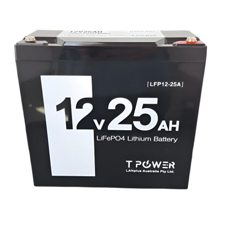 T-Power LiFePO4 12v 25ah Lithium Battery LFP-12.8-25A