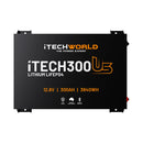 iTechWorld iTECH300US Ultra Slim Deep Cycle Lithium Battery with Bluetooth LiFePO4 300Ah