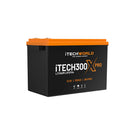 iTechWorld iTECH300X PRO Deep Cycle Lithium Battery with Bluetooth LiFePO4 300Ah