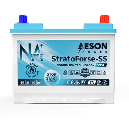 AESON StratoForse-SS | S95L | Sodium Ion Stop Start Vehicle Battery | 12V 720CCA 40AH
