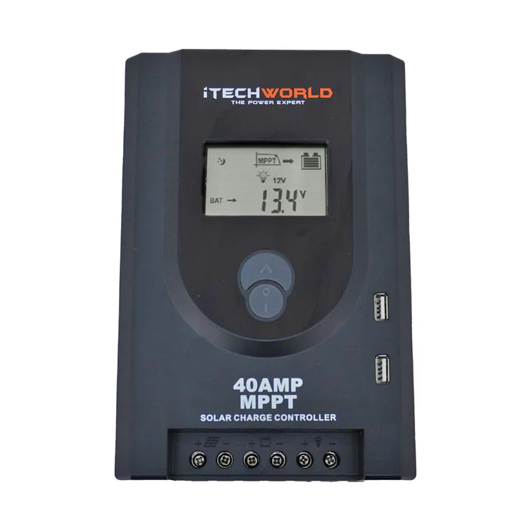iTechworld MPPT Solar Charge Controller 40A 12/24V