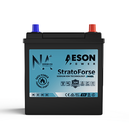 AESON StratoForse | NS40L | Sodium Ion Vehicle Battery | 12V 350CCA 16.5AH