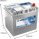 Varta Dynamic SLI 560410054 D47 D23 540CCA 60Ah