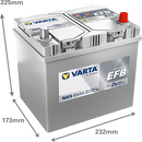 Varta Dynamic EFB 565501065 Q85 650CCA 65Ah