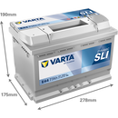 Varta Dynamic SLI 577400078 E44 H6/L3 780CCA 77Ah