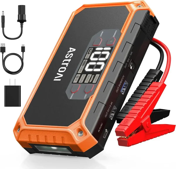 AstroAI Car Jump Starter, 2000A 12V Orange