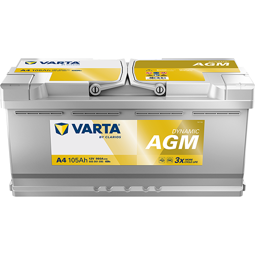 Varta Dynamic AGM 605901095 AGM-100 950CCA 105Ah A4