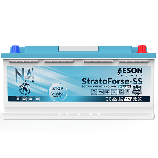 AESON StratoForse-SS | H9/LN6 | Sodium Ion Stop Start Vehicle Battery | 12V 950CCA 60AH