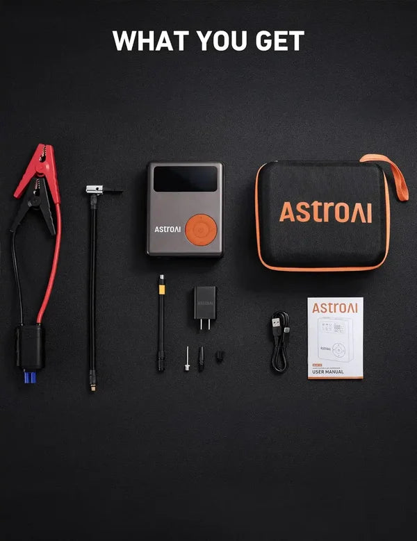 AstroAI 1750A 12V Battery Jump Starter with 150PSI Digital Tire Inflator