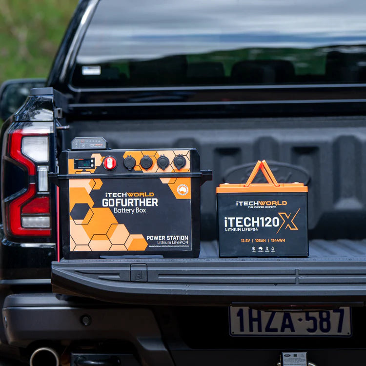 iTechWorld iTECH120X Deep Cycle Lithium Battery with Bluetooth LiFePO4 105Ah