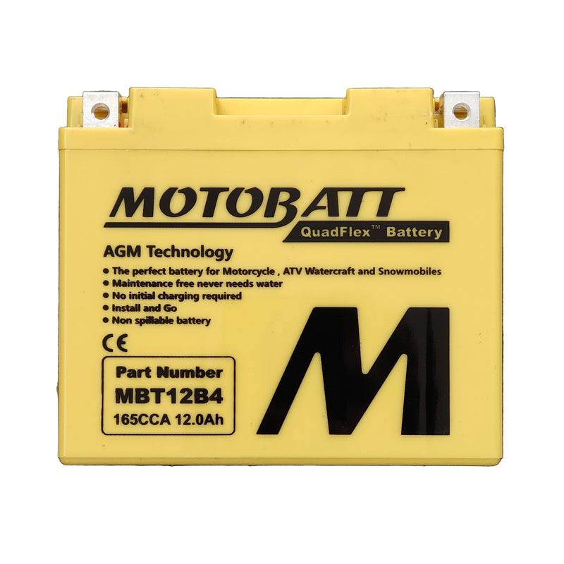 MBT12B4 Motobatt 12V AGM Battery
