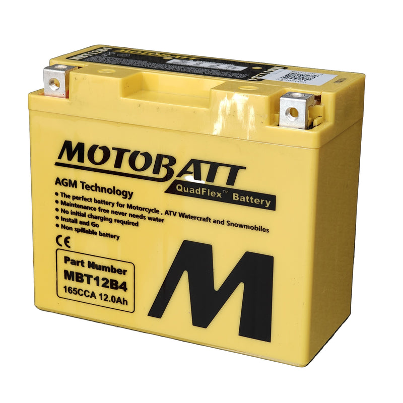 MBT12B4 Motobatt 12V AGM Battery