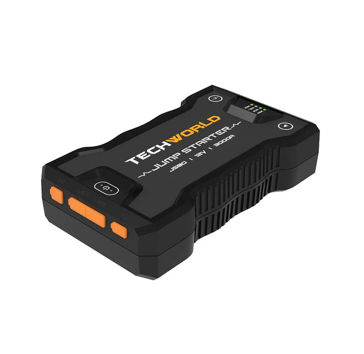 iTechWorld JS80 Lithium Jump Starter and Backup Power Bank with Heavy-Duty Case 3000A