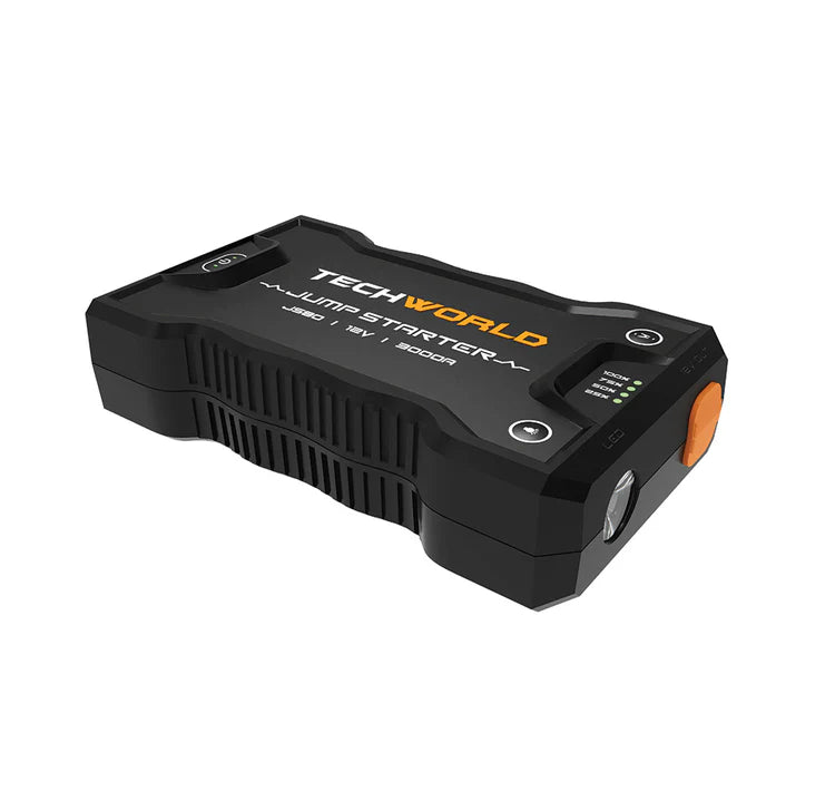 iTechWorld JS80 Lithium Jump Starter and Backup Power Bank with Heavy-Duty Case 3000A