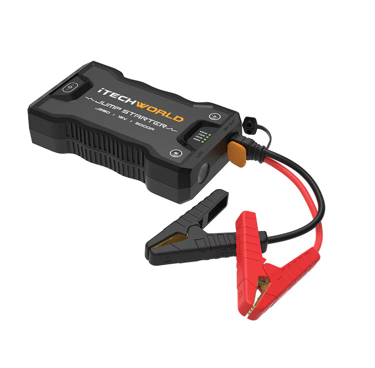 iTechWorld JS80 Lithium Jump Starter and Backup Power Bank with Heavy-Duty Case 3000A