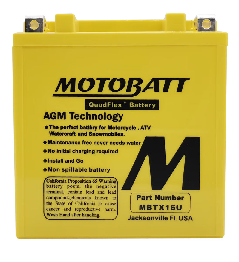 MBTX16U Motobatt 12V AGM Battery