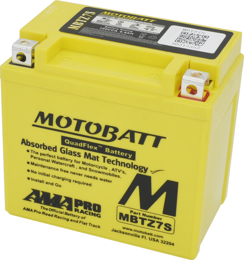 MBTZ7S Motobatt 12V AGM Battery