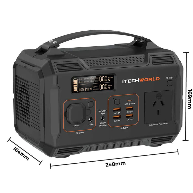 iTechWorld PS300 Portable Lithium Power Station | 300W 275.2Wh