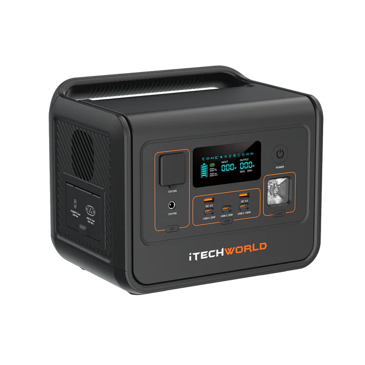iTechWorld PS800 Portable Lithium Power Station | 800W 512Wh