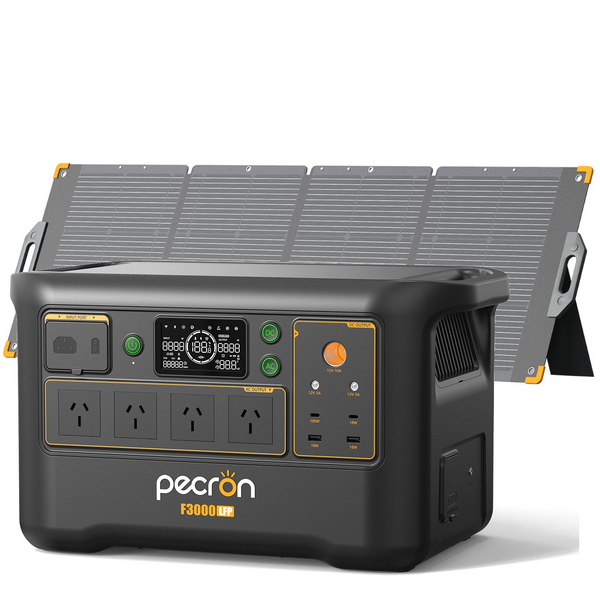 Pecron F3000LFP + 300W Solar Panel Bundle