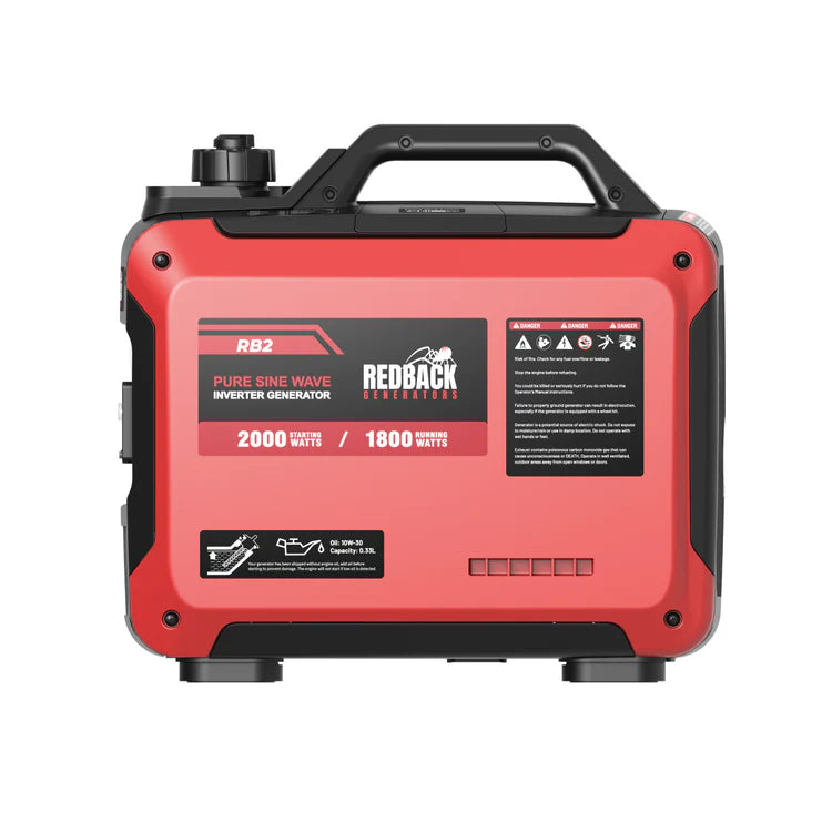 iTechWorld Redback RB2 Portable Inverter Generator 2000W 2KVA