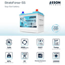 AESON StratoForse-SS | H5/LN2 | Sodium Ion Stop Start Vehicle Battery | 12V 650CCA 33AH
