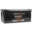 iTechWorld iTECH24V100 Deep Cycle Lithium Battery 24V 100Ah
