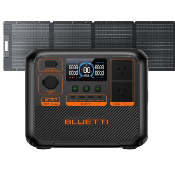 Bluetti AC70P + PV200 Solar Panel Bundle