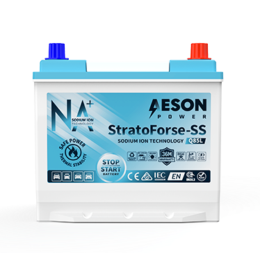 AESON StratoForse-SS | Q85 | Sodium Ion Stop Start Vehicle Battery | 12V 650CCA 33AH