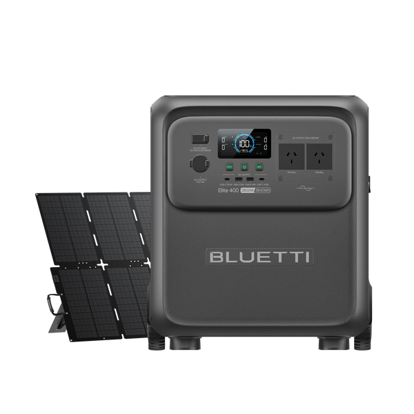 Bluetti Elite 400 + Sora 500W Solar Panel Bundle